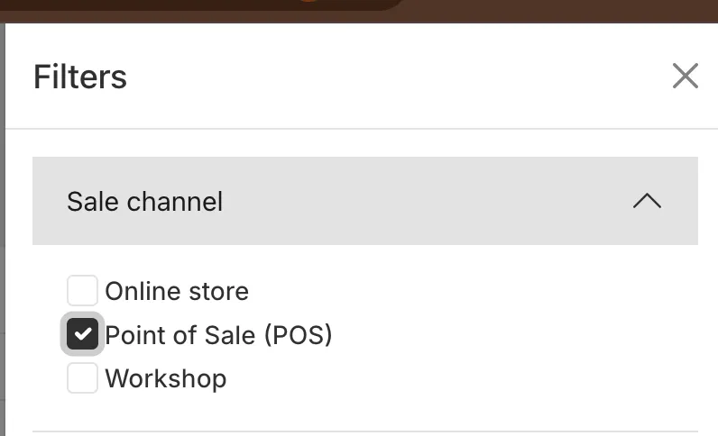 POS customers now record the correct sales channel