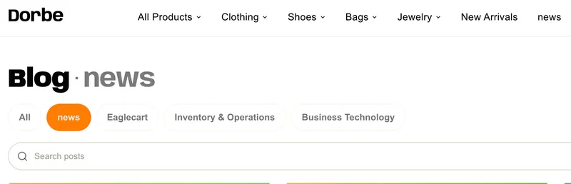 Menu links to your blog now work