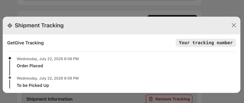 Your customers can now track their parcel