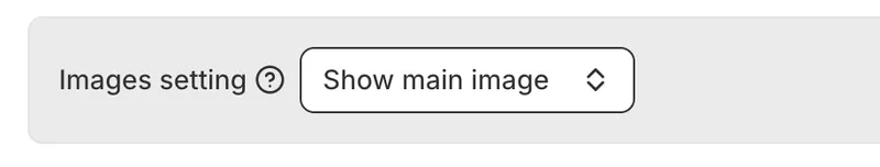 Control product images on invoices and quotations