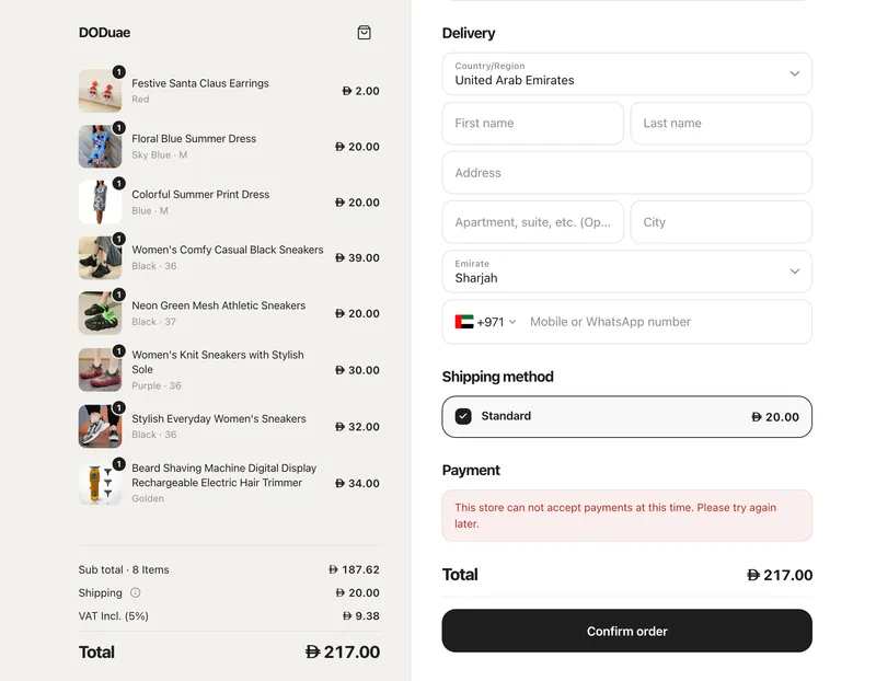 A completely rebuilt checkout