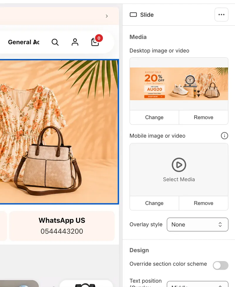 Separate mobile media for Hero and Media Banner sections