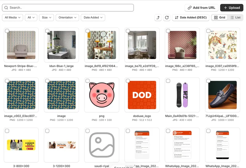Product media: pick many at once, and room for 4× more