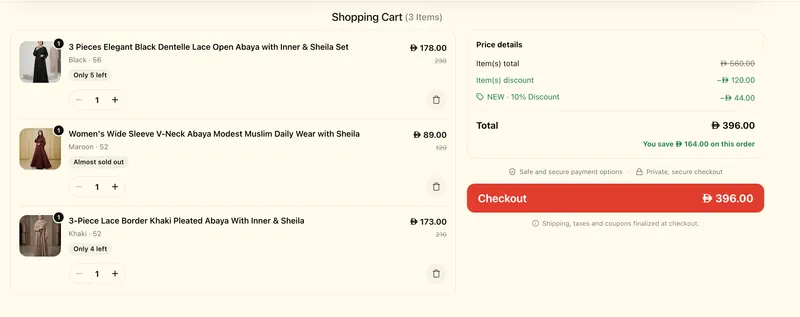 A brand-new cart: beautiful, fast and built to convert