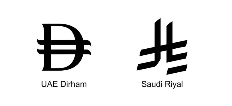 The Dirham and Riyal now have symbols