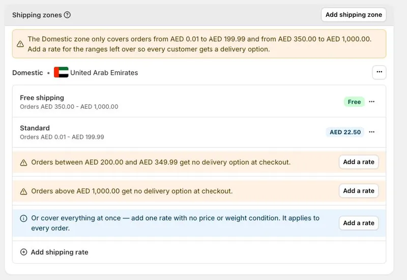 Shipping gaps now get flagged before they cost you a sale