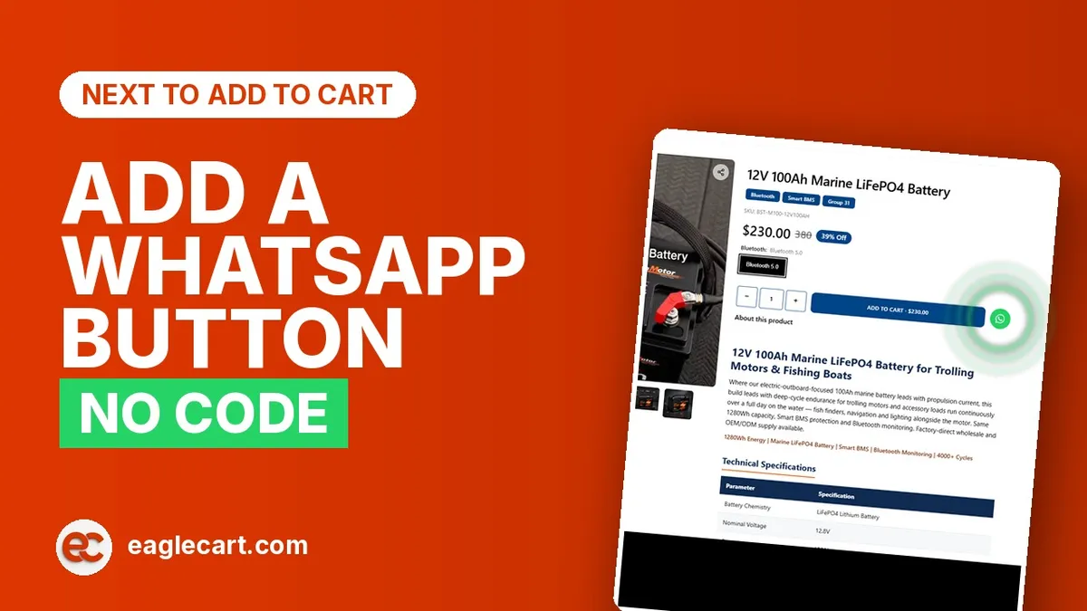 How to Add a WhatsApp Button to Your Product Page in the UAE