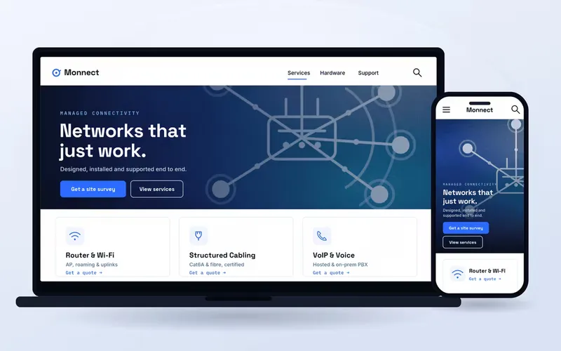 Monnect: A Theme for IT, Telecom, and Network Services