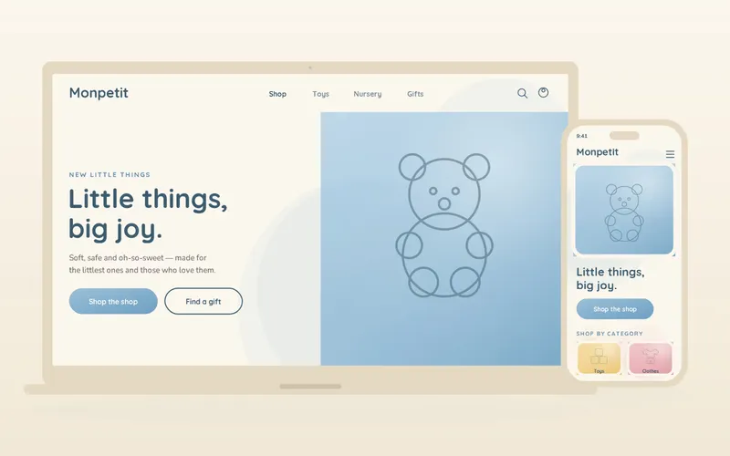 Monpetit: A Soft, Reassuring Theme for Baby, Kids, and Toys