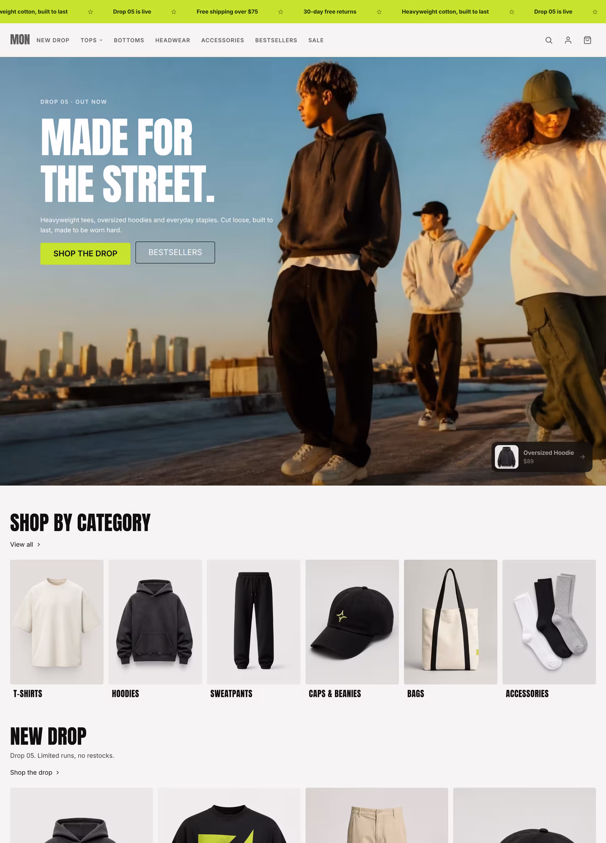 Eaglecart UAE online store builder showing ecommerce theme customization, layouts, brand colours and English Arabic storefront design