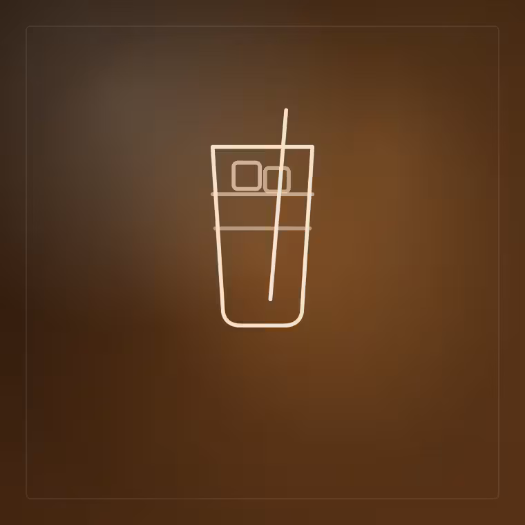 Iced caramel latte