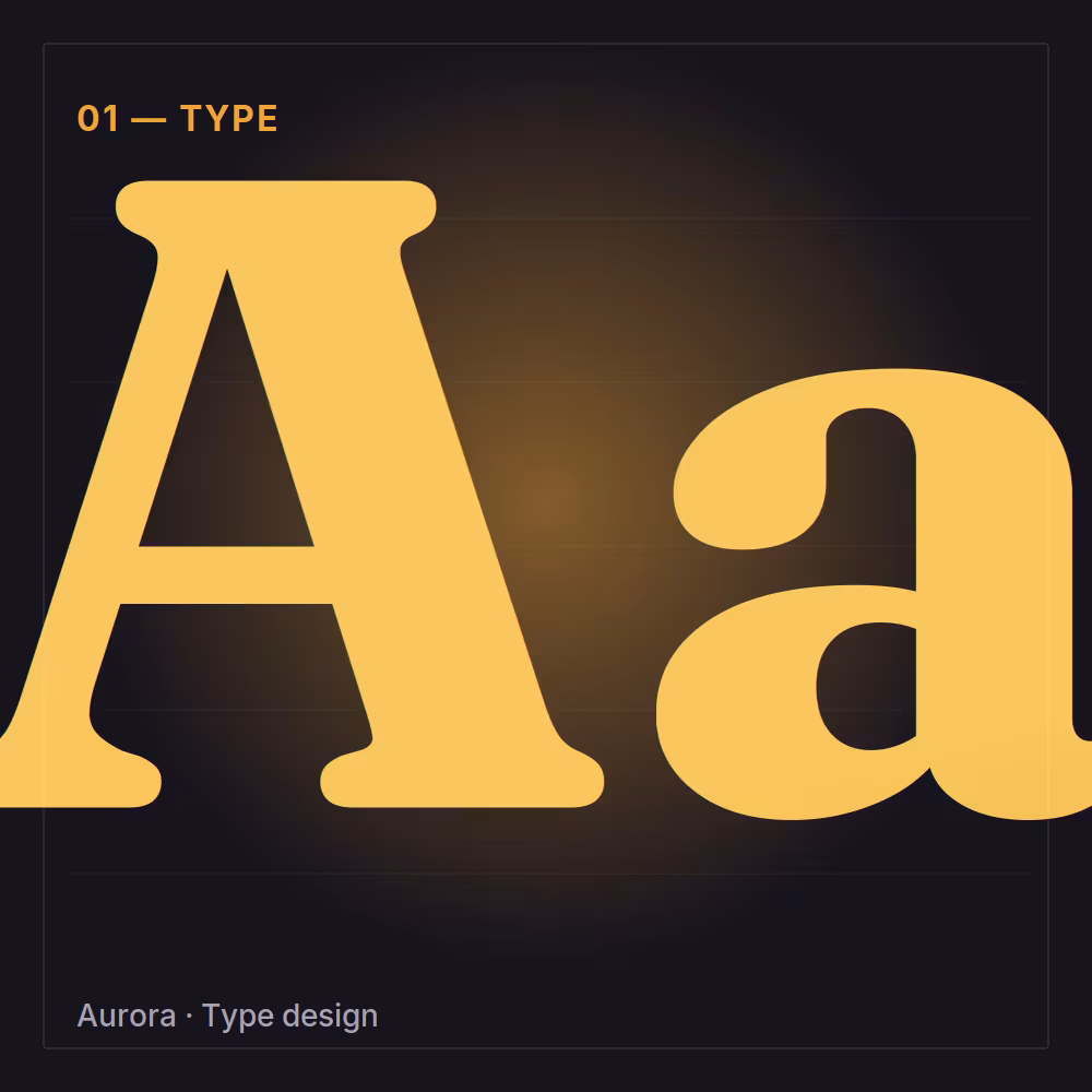 Aurora · Brand identity