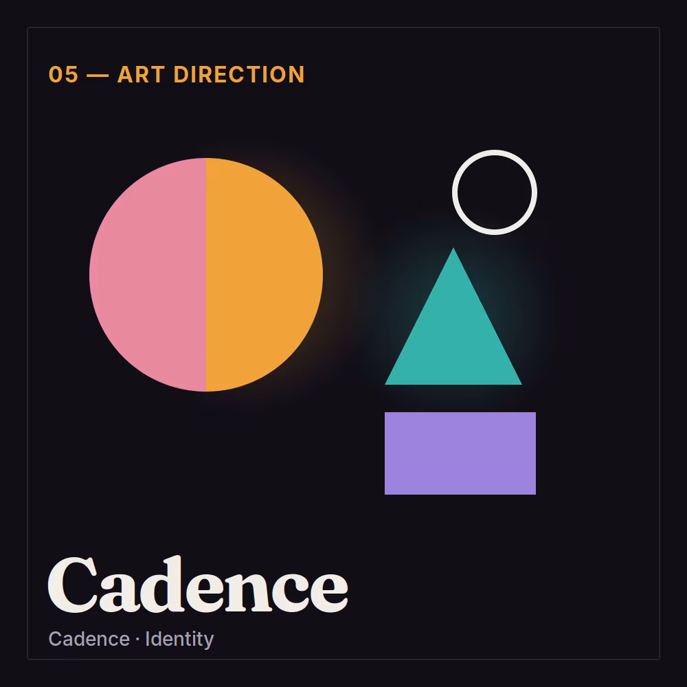 Cadence · Art direction