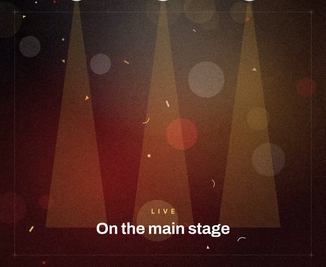 On the main stage
