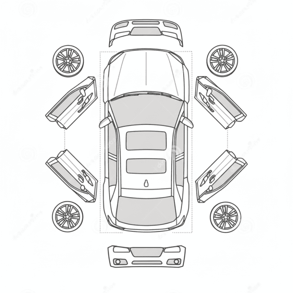 Vehicle inspection diagram