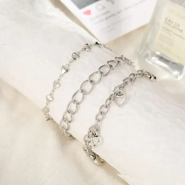 Sparkling Silver Boho Beach Anklet