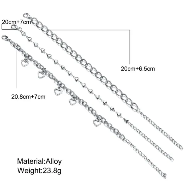 Sparkling Silver Boho Beach Anklet