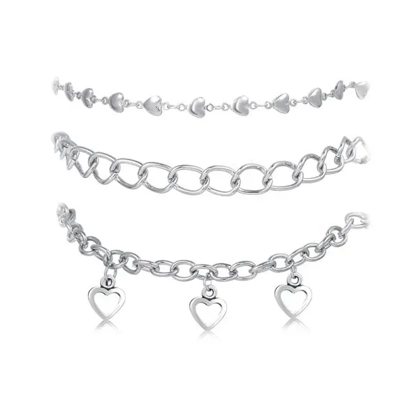 Sparkling Silver Boho Beach Anklet