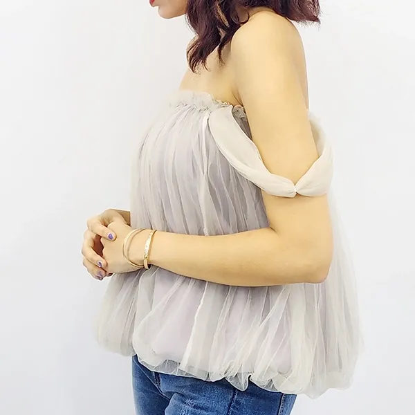 Elegant Chiffon Flare Sleeveless Top