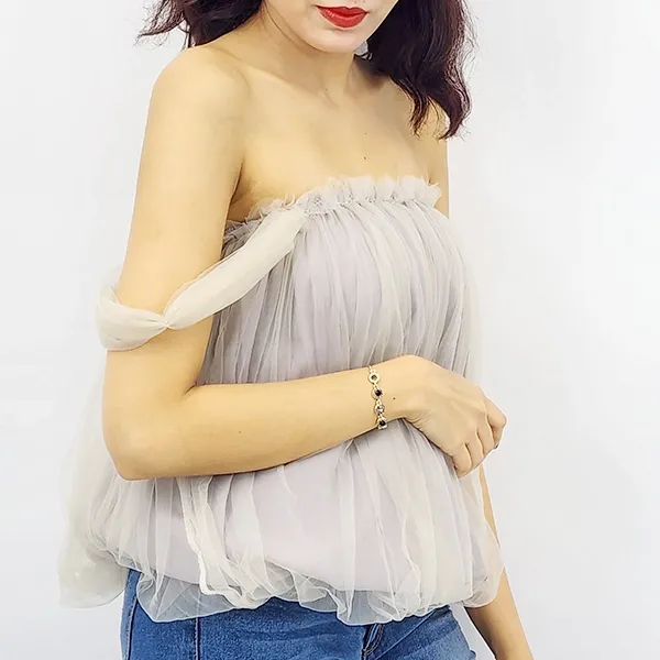 Elegant Chiffon Flare Sleeveless Top