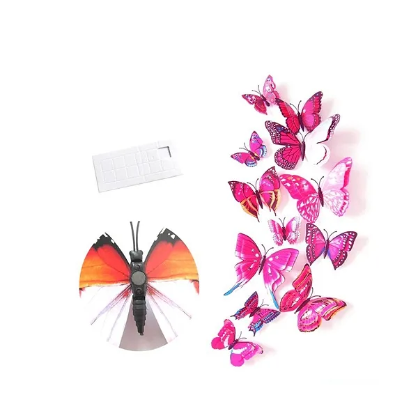 12 Pcs 3D Colorful Butterfly Wall Stickers