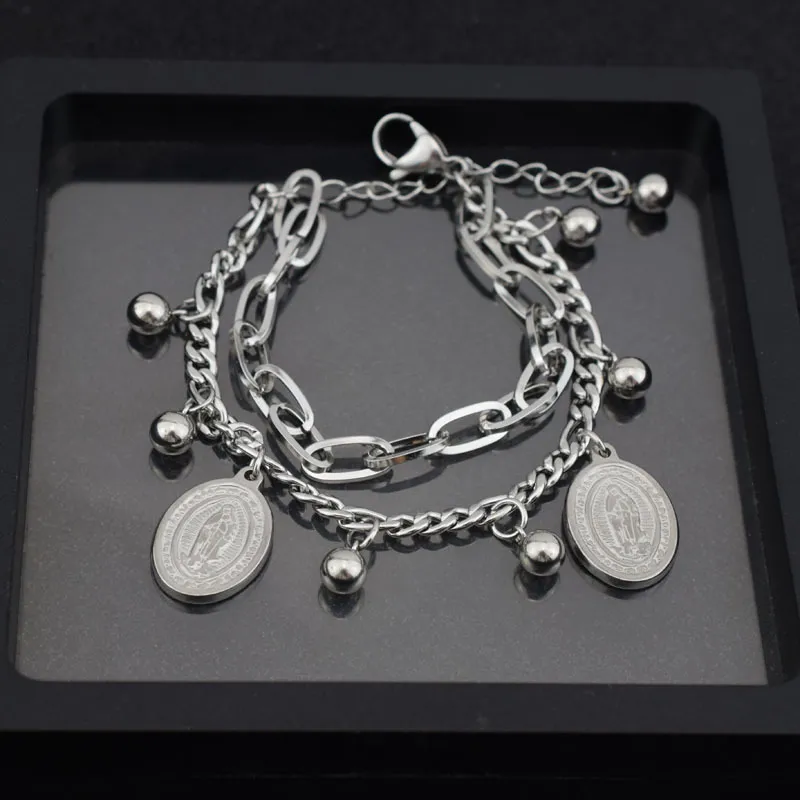 Silver Braided Layered Bracelet