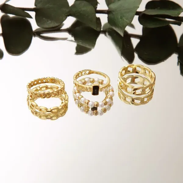 Thumbnail of Fashion Chic Chain Women Ring Set