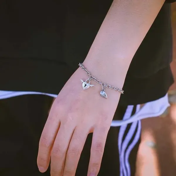 Love Lock Magnetic Couple Bracelet Set