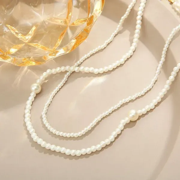 Elegant Multi Strand Pearl Choker