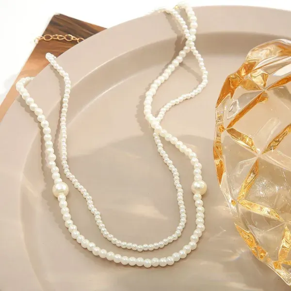 Elegant Multi Strand Pearl Choker