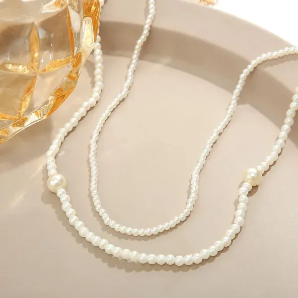 Elegant Multi Strand Pearl Choker