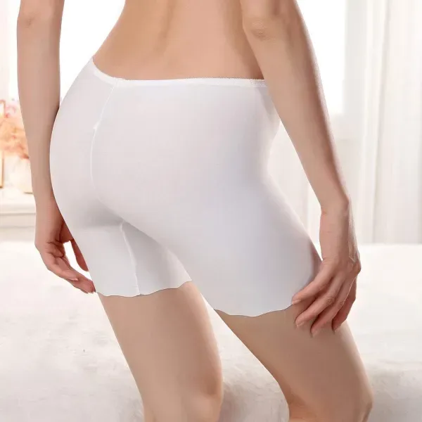 Elastic Waist Slim Fit Women Boxer Shorts