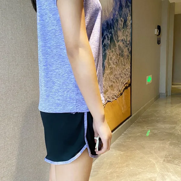 Striped Raglan Sleeve Workout Set