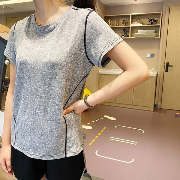 Striped Raglan Sleeve Workout Set