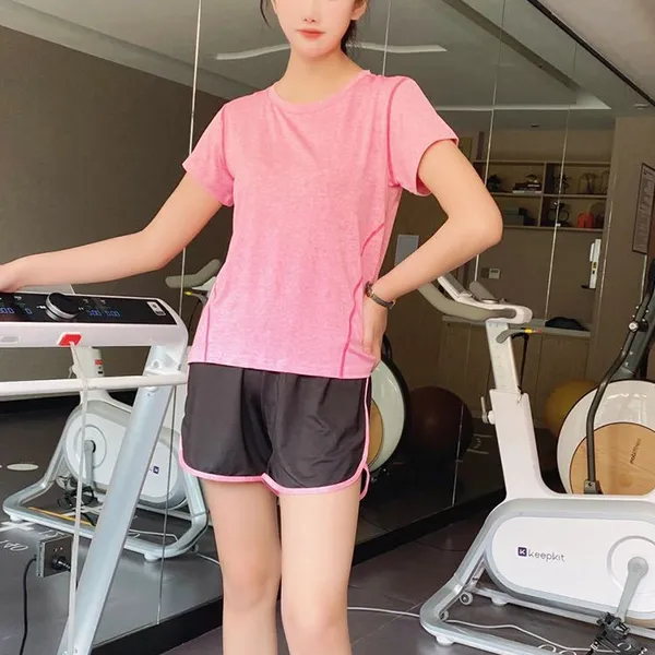 Striped Raglan Sleeve Workout Set