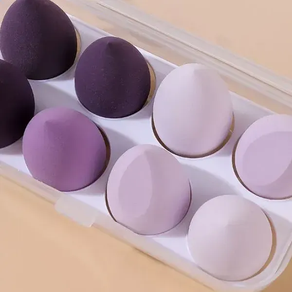 Thumbnail of 8Pcs Soft Beauty Sponge Set with Storage Case
