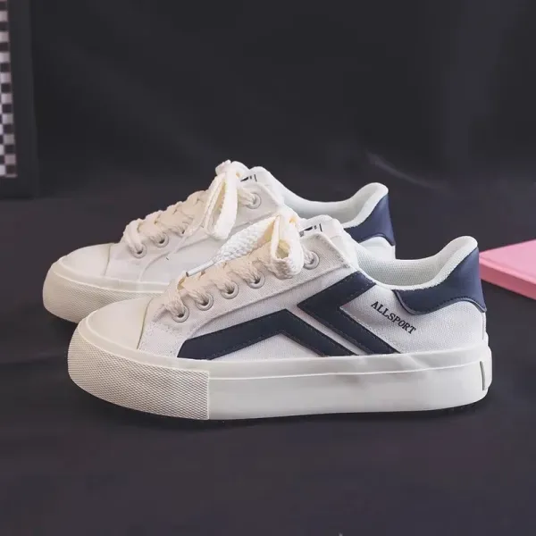 Blue Lace-Up Anti-Slip Walking Sneakers