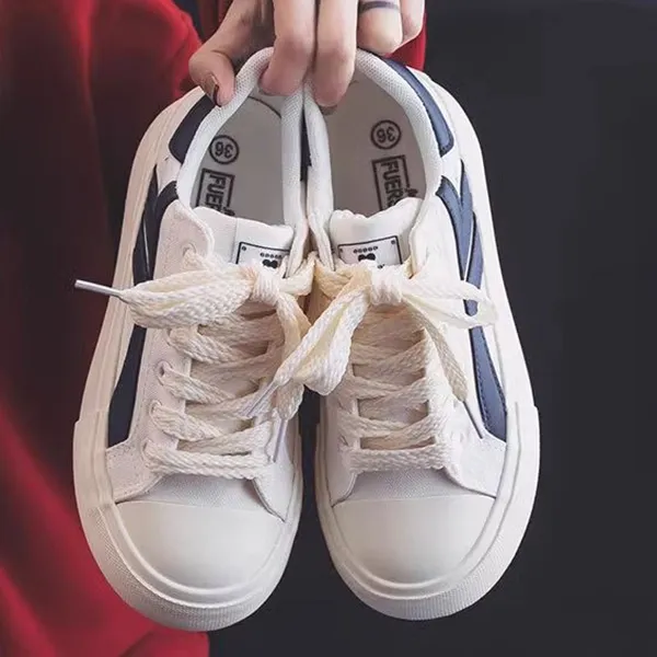 Blue Lace-Up Anti-Slip Walking Sneakers