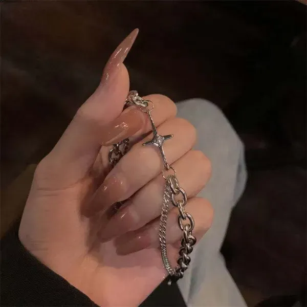 Elegant Silver Plated Chain Bracelet