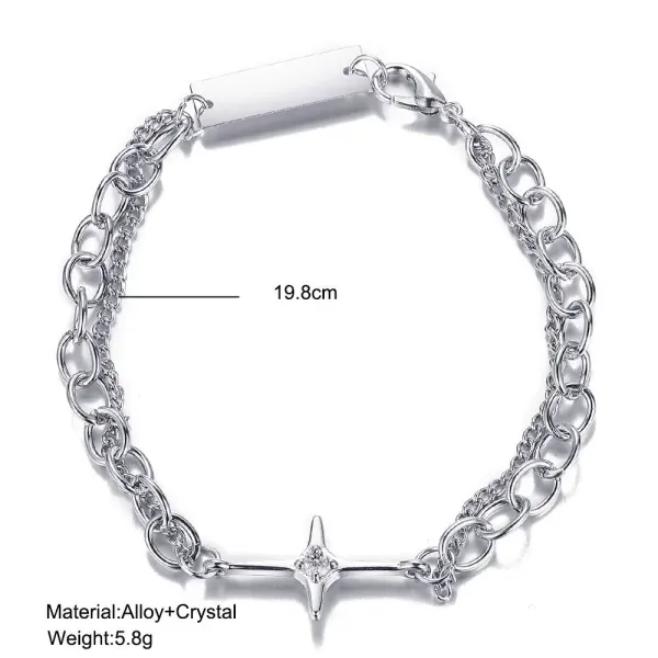 Elegant Silver Plated Chain Bracelet