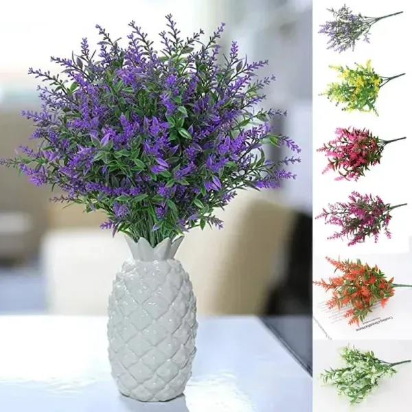 Purple Artificial Lavender Flower Bunch