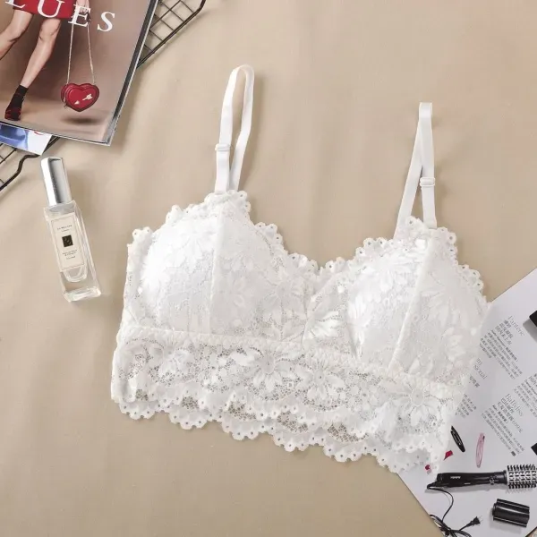 Floral Lace Padded Adjustable Bra