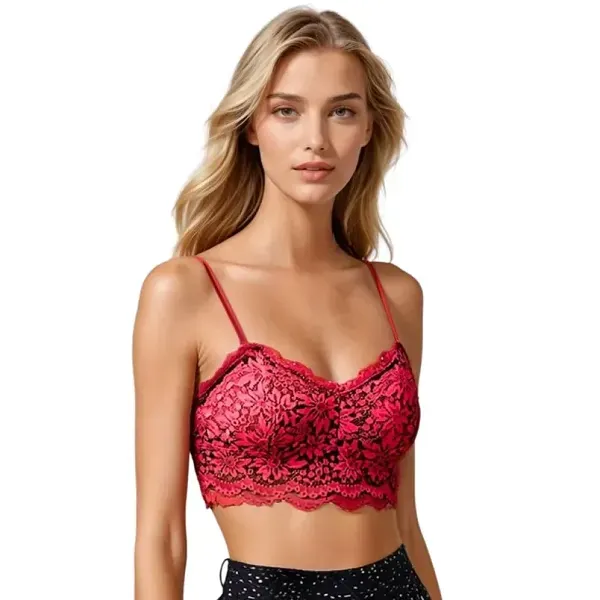Floral Lace Padded Adjustable Bra