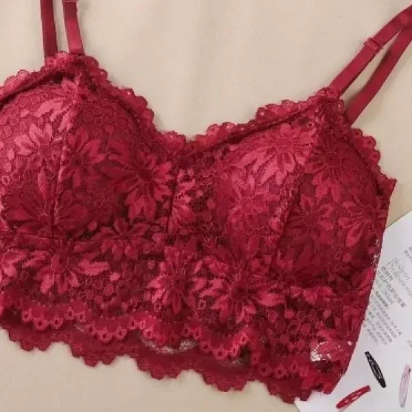 Floral Lace Padded Adjustable Bra