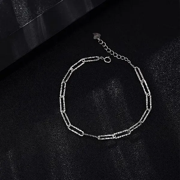 Elegant Silver Layered Bracelet Set