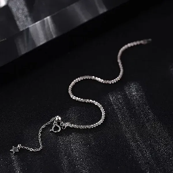 Elegant Silver Layered Bracelet Set