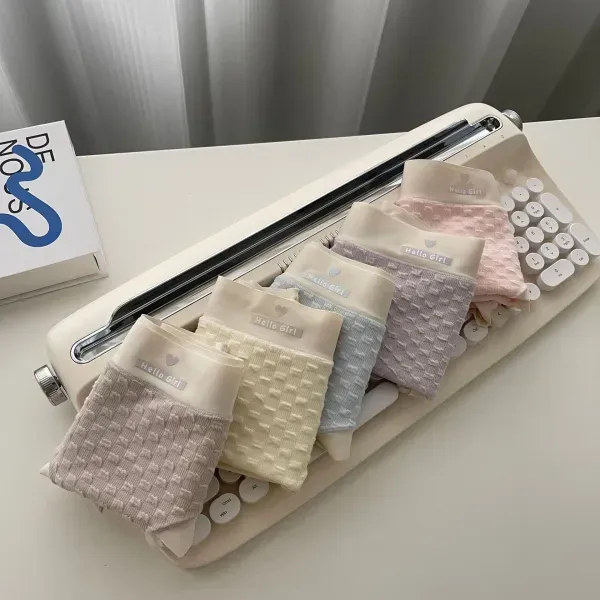 Cotton High Waist Ribbed Panties