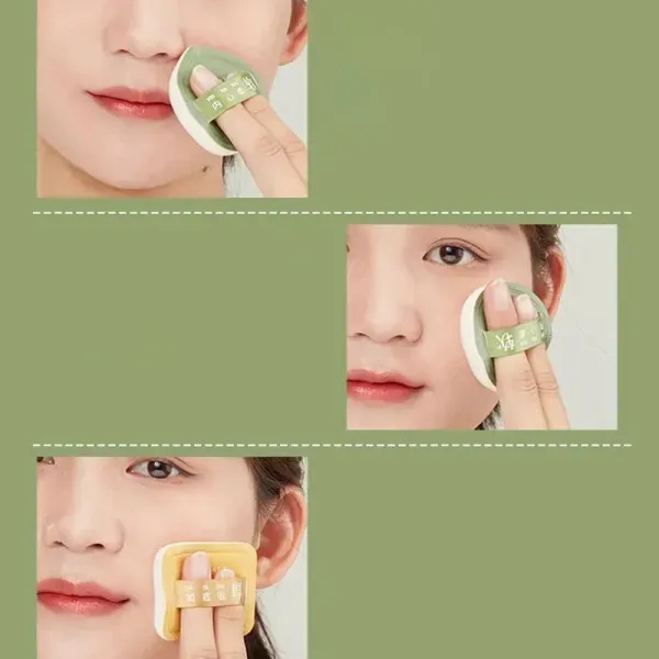 Multicolor Makeup Cushion Set with Storage Case - Grooming Made Easy