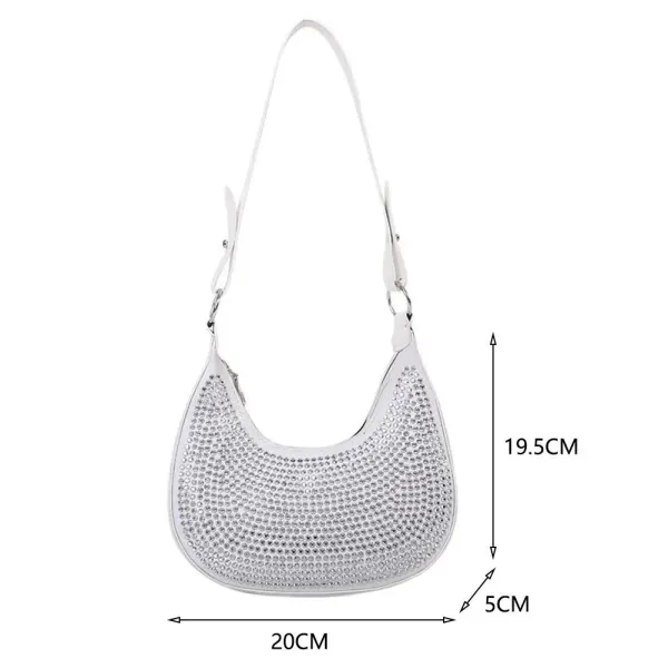 Black PU Leather Dot Pattern Bag