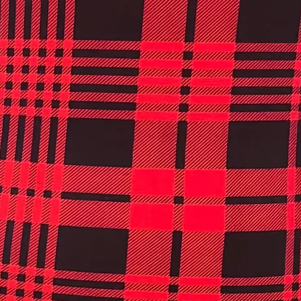 Stylish Red Plaid Bodycon Dress